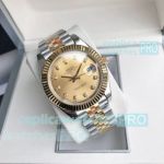 AAA Rolex Datejust II 41 Gold Face Diamond Markers Two-tone Replica Watch 8215 Movement 